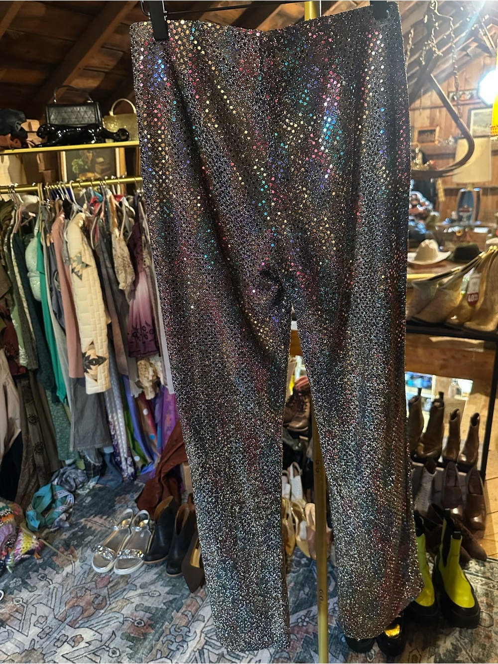 To the Max! Black Sequin Party Top with Multicolored Sparkle - Picture 4 of 4